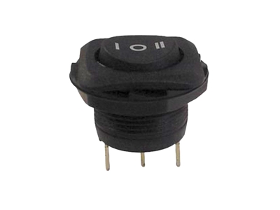 Vekselkontakt ON/OFF/ON sort