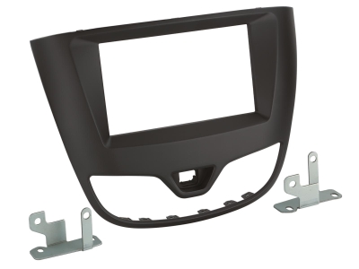 Monteringsramme 2-DIN Opel Karl 2017-2019, sort