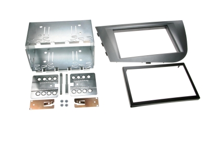 Monteringsramme 2-DIN Seat Leon 2005, antracit
