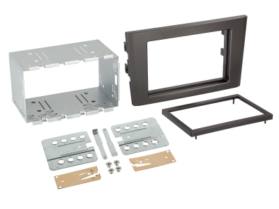 Monteringsramme 2-DIN Volvo XC90, sort