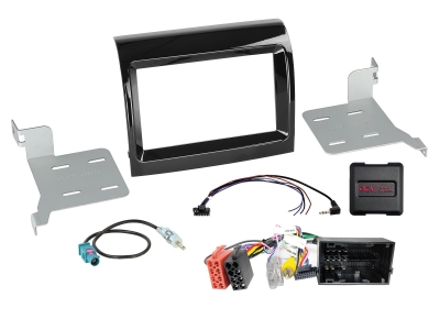 2-DIN Kit Citroen/Fiat/Opel/Peugeot, med OEM HU Rattestyring