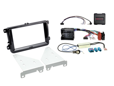 ACV Installationssæt 2-DIN Seat/Skoda/VW, sort