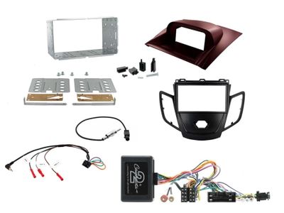 Installationskit Ford Fiesta 10-12, Svart, Röd