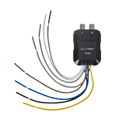 Auto-Connect HLCS22 2-kanals høj/lavniveau-omformer