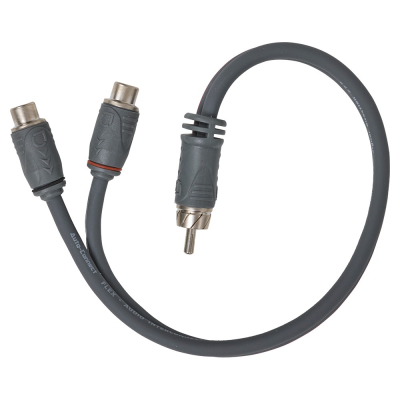 Auto-Connect snoet Y-splitter til lavniveau, 1 han – 2 hun, 0.3 meter, Level 2
