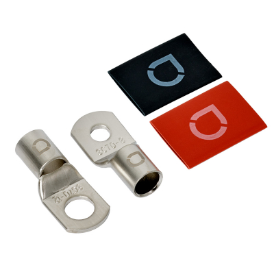 Auto-Connect rød og sort rørkabelsko M8/M12, 53 mm²