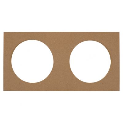 MDF-monteringsplade, 2x6.5 tommer