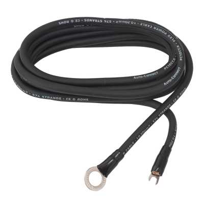 Auto-Connect 2.5 meter strømkabel CCA 10.2mm², sort