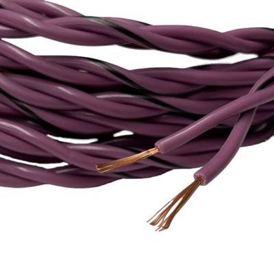 Auto-Connect tvundet højtalerledning 2x1.0mm² lilla, løbende meter