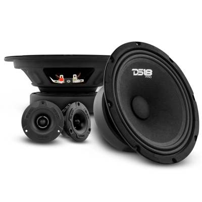 DS18 PRO-GM8.4PK, 8-tommers SPL-kit med horndiskanter