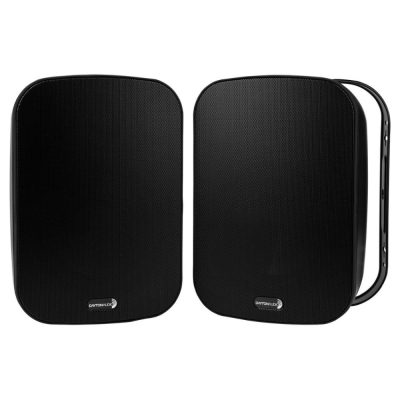 Dayton Audio IO65XTB, 6,5-tommer udendørs højttaler med 70/100V-understøttelse, sort par