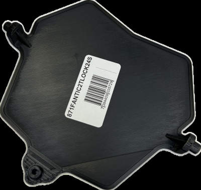 Skyddsplåt lamphus Fantic 2-takt 2024- svart