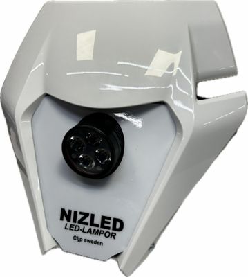 Singelkåpa 40w med 7ah batteri till KTM 85cc, NIZLED R40DRL kallvit