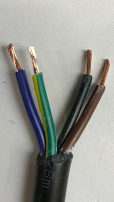 Strömkabel LED-lampor 4x1mm Svart