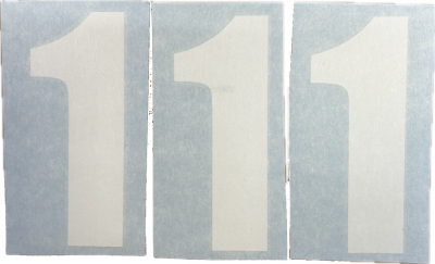 Nizled siffer dekal vit 1 10x5cm