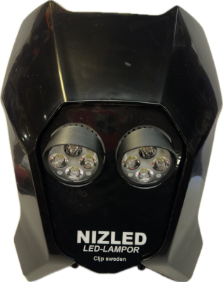 Dobbeltlys koldhvid 80 W Triumph 2024-, sort, 2xE406k NIZLED