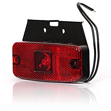 Strands Positions LED 111X50Mm Rød.12-24V,12-24V E-Mærket