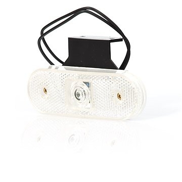 Strands Pos. Lys Hvid 12-24V Med Fæste, Og Reflex. E-mærket. LED