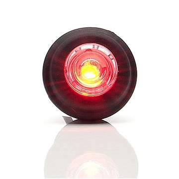 Strands Positionslys Rød LED 12-24V., Passer i 21mm hul. E-mærket.