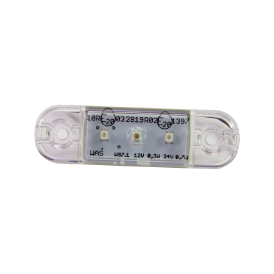 Strands Slim Bagpositionlys 3 LED, Klar Linse