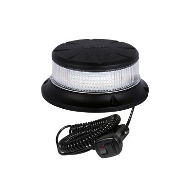 Strands roterende advarselslys orange LED magnet/klart glas