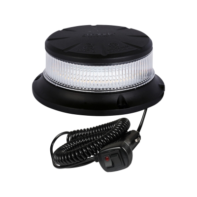 Strands roterende advarselslys orange LED magnet/klart glas