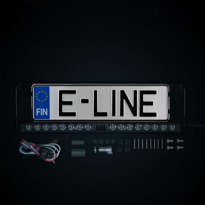 Strands NUUK E-Line Duo Nummerpladeskilt DK LEDramp