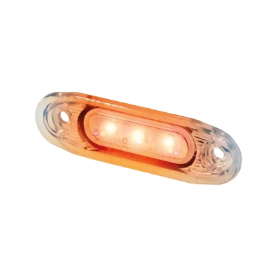 Strands Sido.Mark Orange Hvidt Glas LED,79X26Mm 5M Kabel