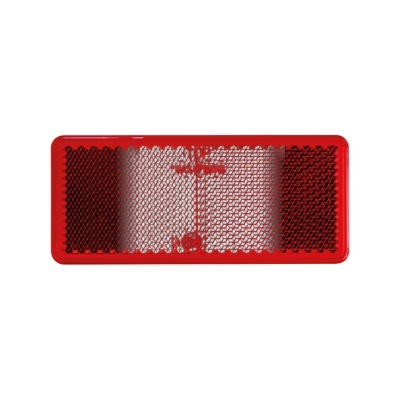 Strands Rød Refleks Rektangulær