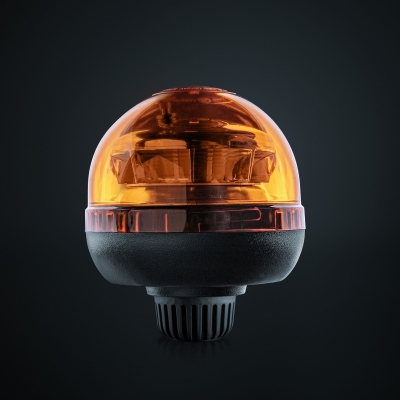 Strands Big Energy Roterende Advarselslys Orange Linse Stangmontering