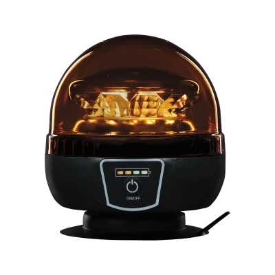 Strands Big Energy Bærbar Roterende Advarselslys Orange Linse