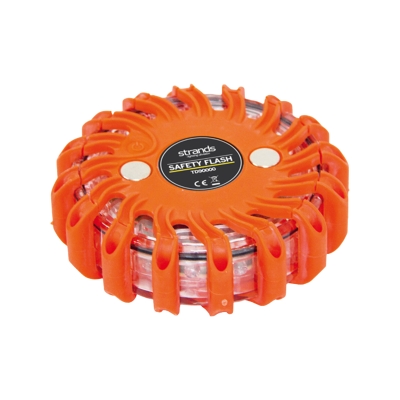 Strands Varning/Riktat Blixtlys Pucken Orange LED, 100H Batterilevetid