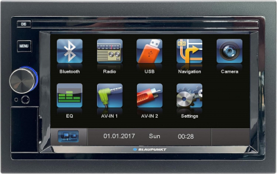 Blaupunkt Santa Cruz 370, dobbelt-DIN med Bluetooth