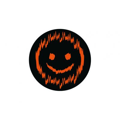 SHAKY 7x7cm, sort og orange