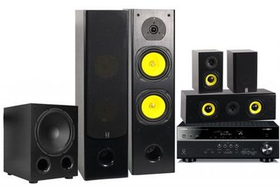 Yamaha HTR-4065 & System One HCS-6 hembiopaket