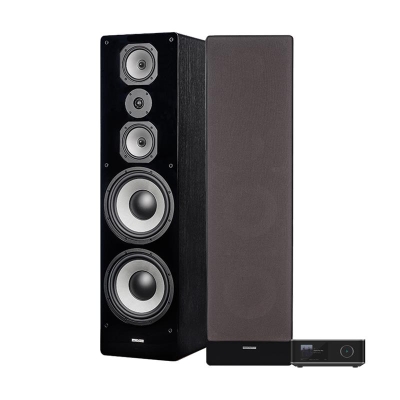 Wiim Amp Ultra med Dynavoice Challenger M-105 EX v4 i sort, 2.0 stereopakke