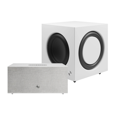 Audio Pro C20 W med SW10, aktivt højttalerpakke i hvid
