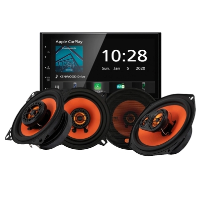 Kenwood DMX5020DABS med GAS MAD-højttalere, bilstereopakke