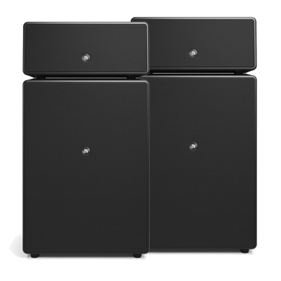 2-pak Audio Pro Drumfire II W Wi-Fi-højttalere med Google Cast & AirPlay 2, sort