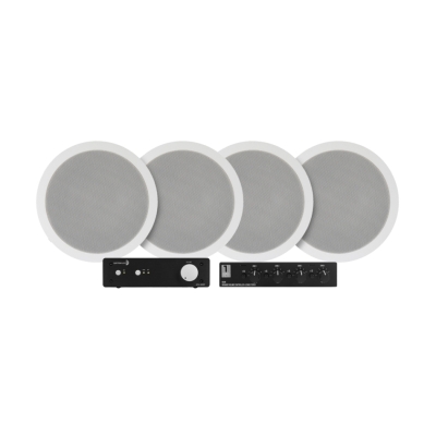 Dayton Audio DTA-100ST multiroompakke med kontakt og 2 par System One IC620