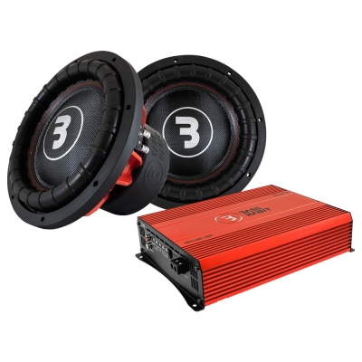2-pak Bass Habit E2300D1 med SE5100.1DF, 2x12 baspakke
