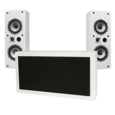 DLS Flatsub Stereo One & Dynavoice Magic LCR-5 EX Vit