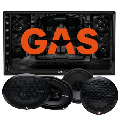 GAS GMV651BT & Rockford Fosgate Prime-højttalere