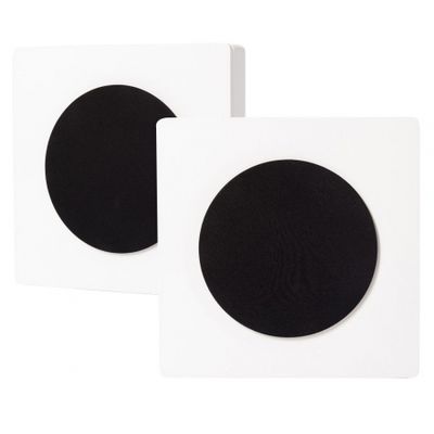 2-pak DLS Flatbox D-One væghøjttalere i hvid