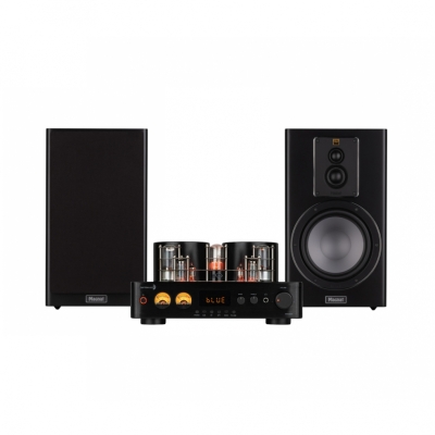 Dayton Audio HTA200BT med Magnat Signature 603 sort, stereopakke