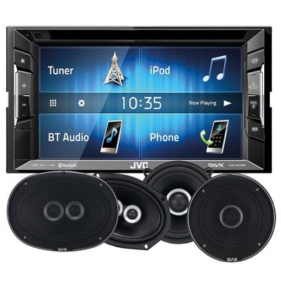 JVC KW-V240BTE & GAS Silver-Högtalare