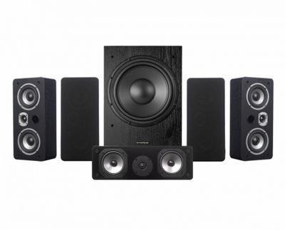 Dynavoice Magic LCR-4 EX v3 högtalarpaket 5.1 med MW10, svart