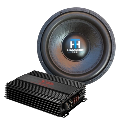 Hammer Tech LCW12V2D4 med Bass Habit RA2000W, 1x12 baspakke