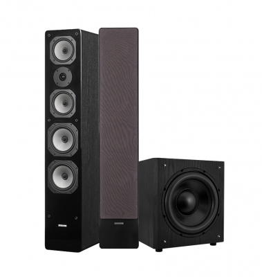 Dynavoice Challenger M-65 & W120 2.1 højttalerpakke, sort