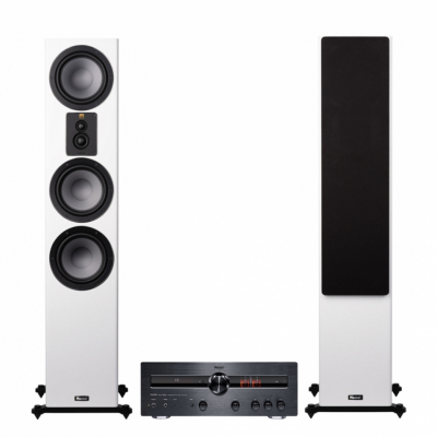 Magnat MA900R & Magnat Signature 607, hvid stereopakke